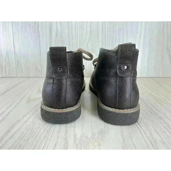 Deer Stags Chukka Boots Boys 7M Freeport Jr. Dark Brown Comfort Lace Up Shoe EUC - Picture 5 of 9